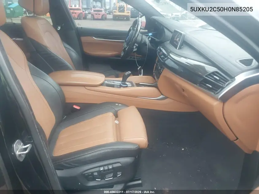 2017 BMW X6 xDrive35I VIN: 5UXKU2C50H0N85205 Lot: 45632211
