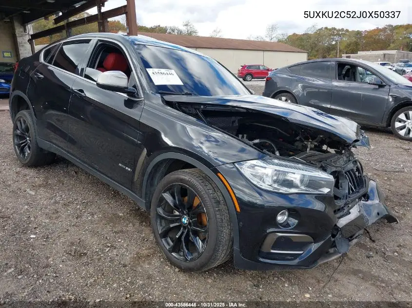 5UXKU2C52J0X50337 2018 BMW X6