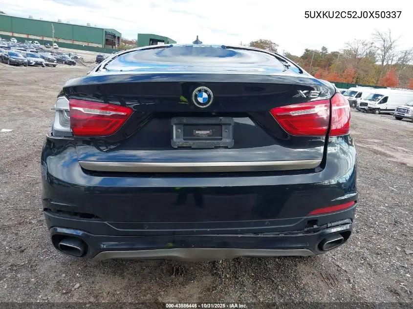 5UXKU2C52J0X50337 2018 BMW X6