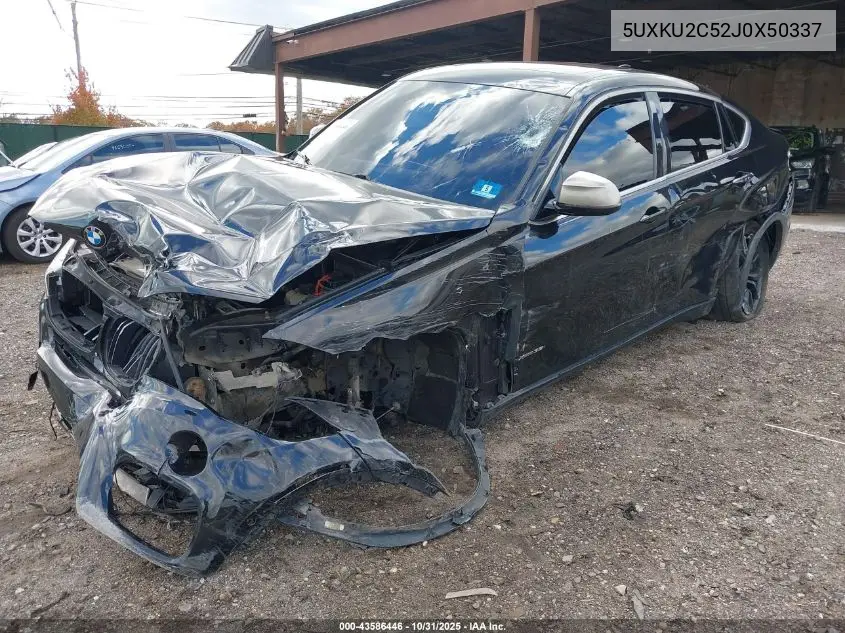 5UXKU2C52J0X50337 2018 BMW X6