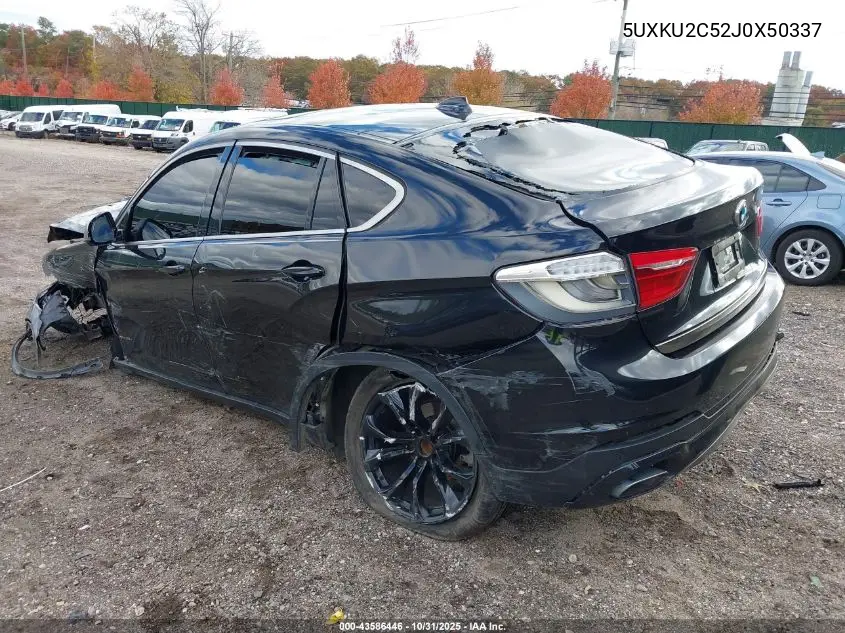 5UXKU2C52J0X50337 2018 BMW X6