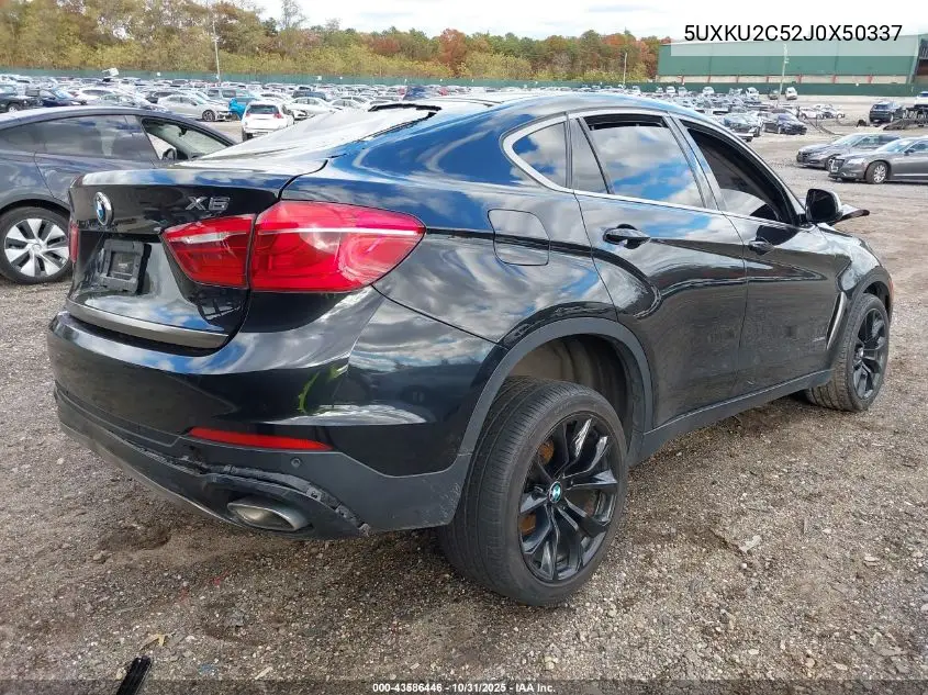 5UXKU2C52J0X50337 2018 BMW X6