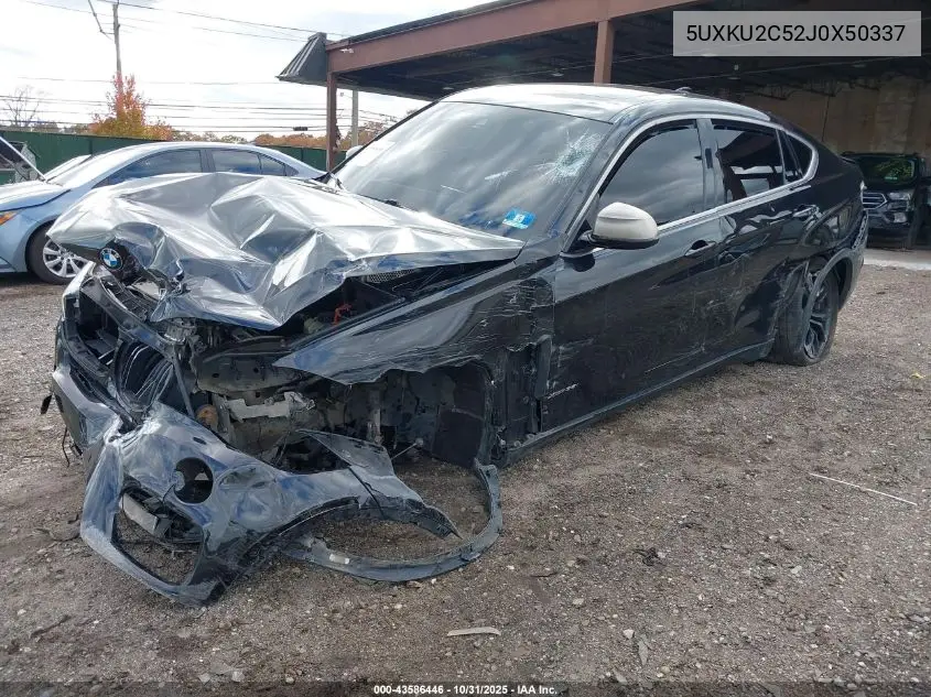 5UXKU2C52J0X50337 2018 BMW X6