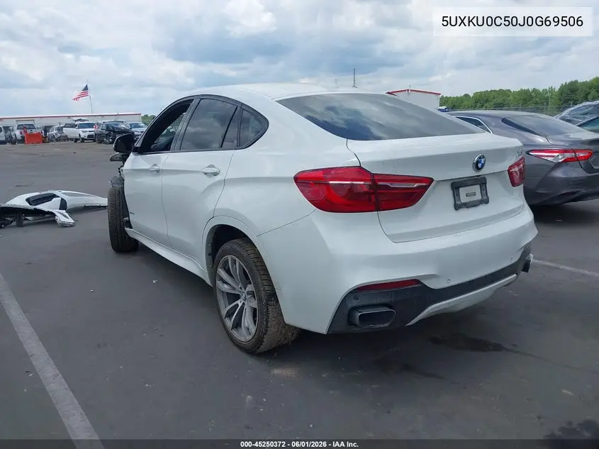 2018 BMW X6 Sdrive35I VIN: 5UXKU0C50J0G69506 Lot: 45250372