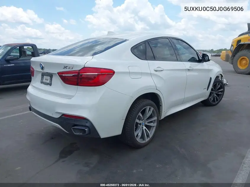 2018 BMW X6 Sdrive35I VIN: 5UXKU0C50J0G69506 Lot: 45250372