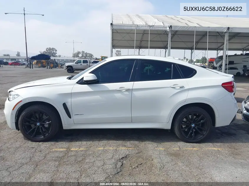 2018 BMW X6 xDrive50I VIN: 5UXKU6C58J0Z66622 Lot: 45261204