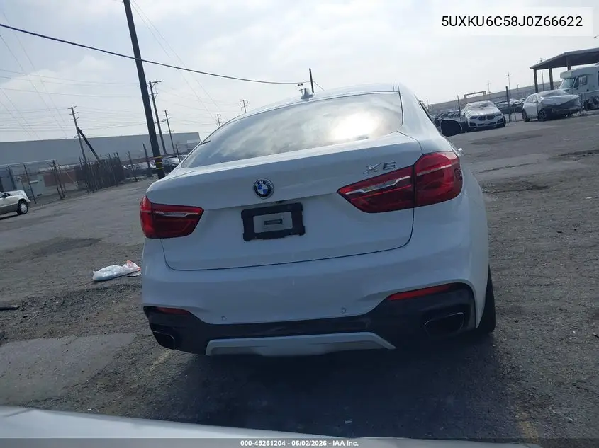 2018 BMW X6 xDrive50I VIN: 5UXKU6C58J0Z66622 Lot: 45261204