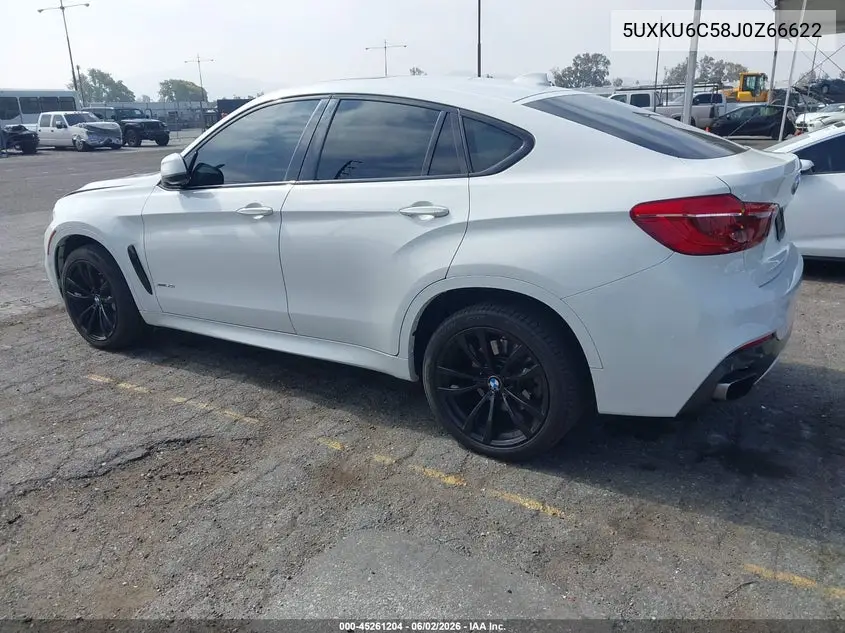 2018 BMW X6 xDrive50I VIN: 5UXKU6C58J0Z66622 Lot: 45261204