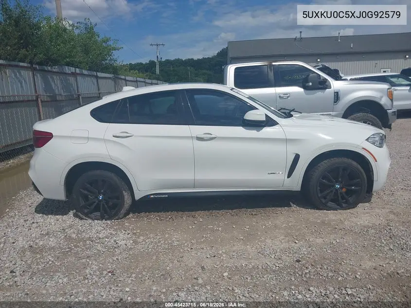 2018 BMW X6 Sdrive35I VIN: 5UXKU0C5XJ0G92579 Lot: 45423715
