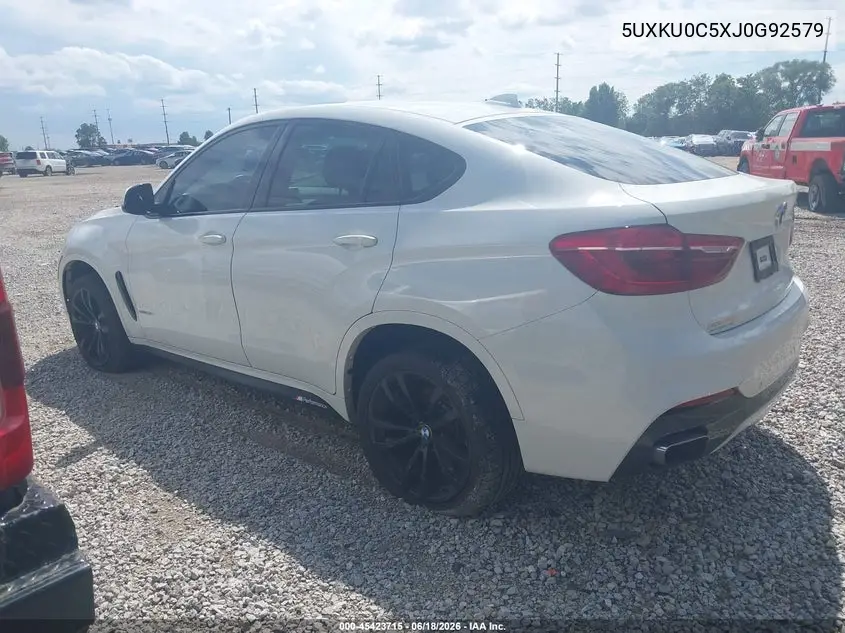 2018 BMW X6 Sdrive35I VIN: 5UXKU0C5XJ0G92579 Lot: 45423715