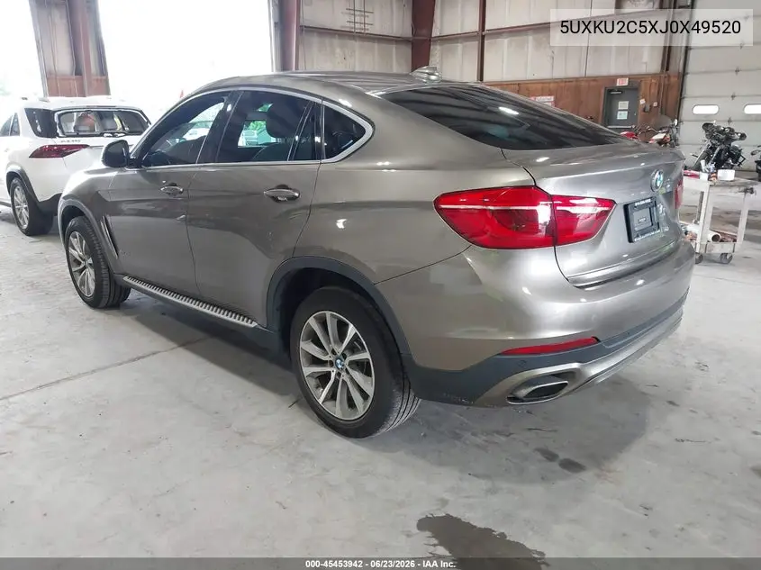 2018 BMW X6 xDrive35I VIN: 5UXKU2C5XJ0X49520 Lot: 45453942