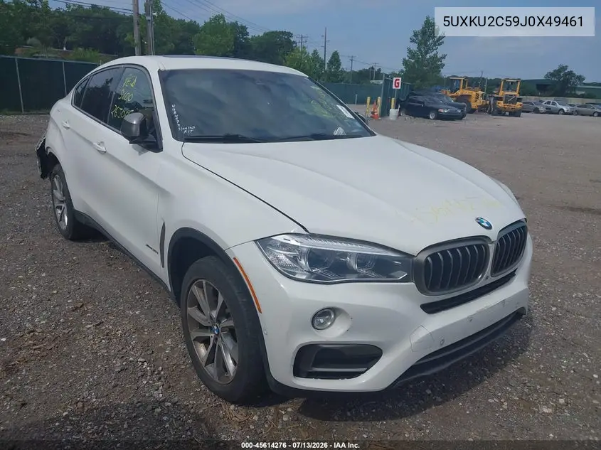 2018 BMW X6 xDrive35I VIN: 5UXKU2C59J0X49461 Lot: 45614276