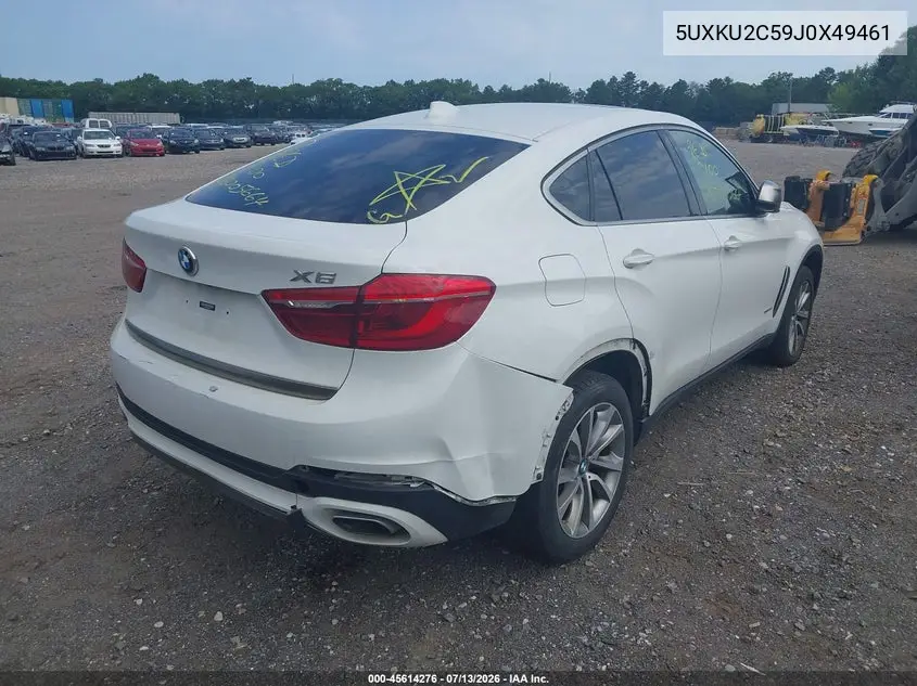 2018 BMW X6 xDrive35I VIN: 5UXKU2C59J0X49461 Lot: 45614276