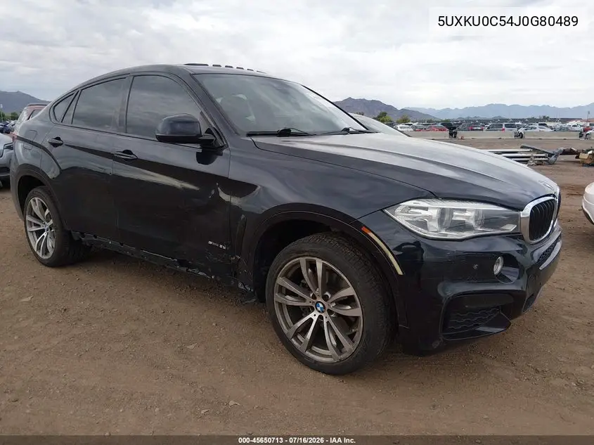 2018 BMW X6 Sdrive35I VIN: 5UXKU0C54J0G80489 Lot: 45650713