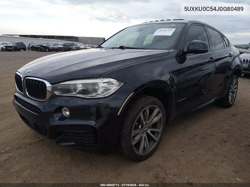 2018 BMW X6 Sdrive35I VIN: 5UXKU0C54J0G80489 Lot: 45650713