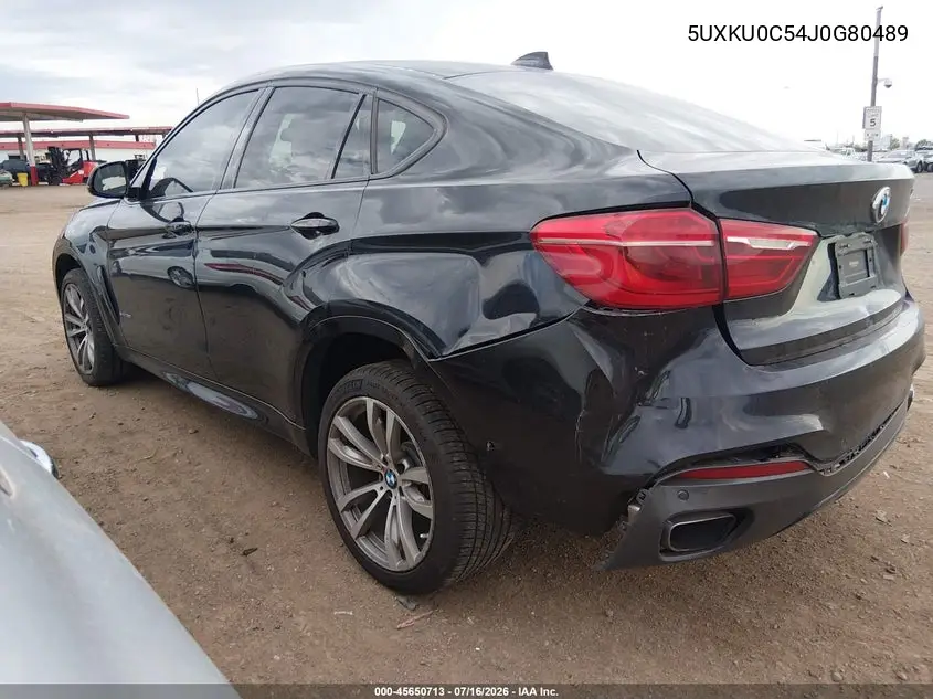 2018 BMW X6 Sdrive35I VIN: 5UXKU0C54J0G80489 Lot: 45650713