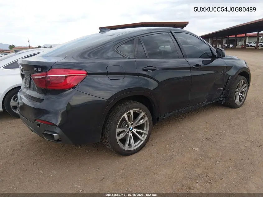 2018 BMW X6 Sdrive35I VIN: 5UXKU0C54J0G80489 Lot: 45650713