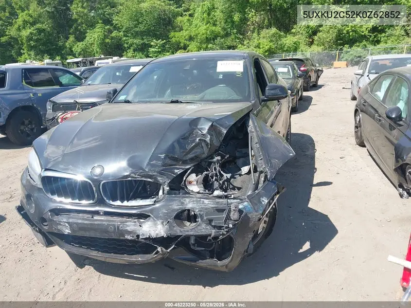 2019 BMW X6 xDrive35I VIN: 5UXKU2C52K0Z62852 Lot: 45223250