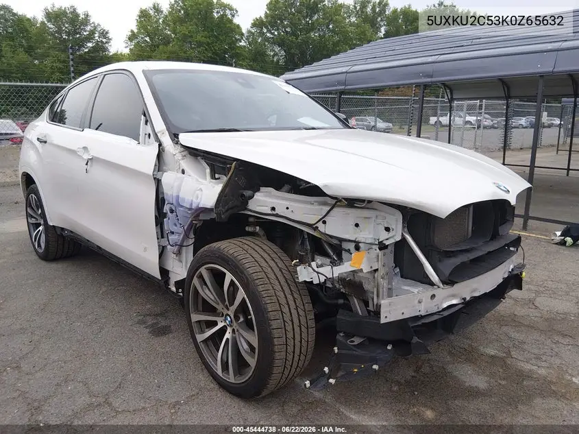 2019 BMW X6 xDrive35I VIN: 5UXKU2C53K0Z65632 Lot: 45444738
