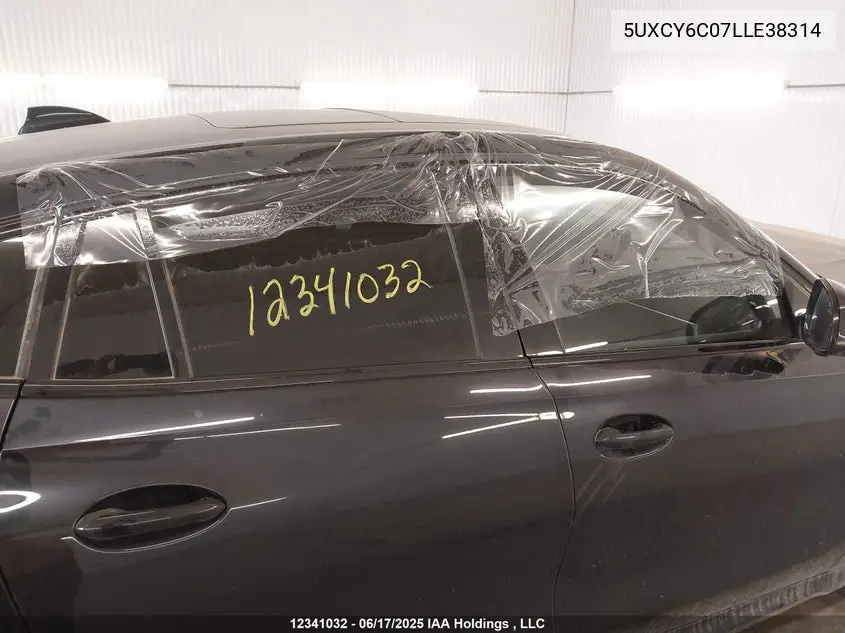 2020 BMW X6 xDrive40I VIN: 5UXCY6C07LLE38314 Lot: 12341032