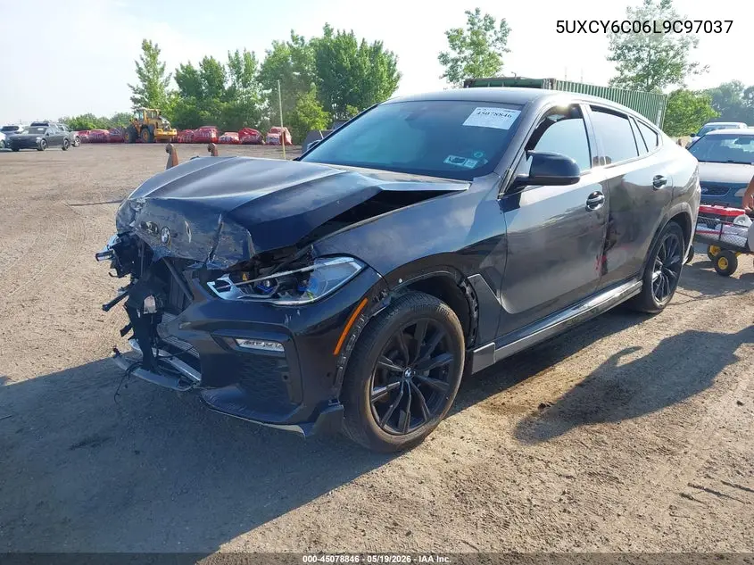 2020 BMW X6 xDrive40I VIN: 5UXCY6C06L9C97037 Lot: 45078846