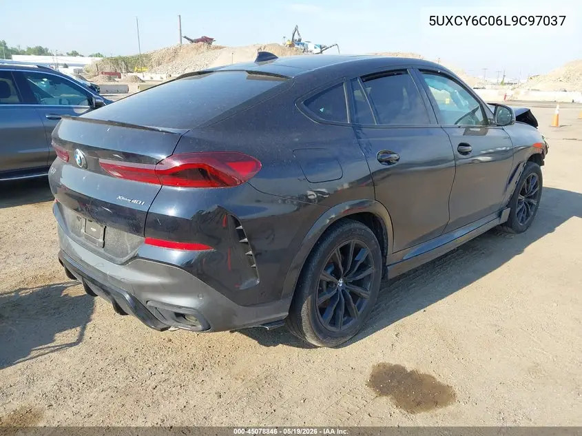 2020 BMW X6 xDrive40I VIN: 5UXCY6C06L9C97037 Lot: 45078846