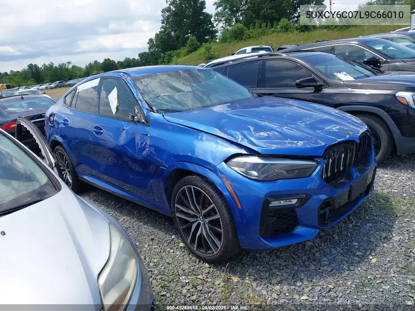 2020 BMW X6 xDrive40I VIN: 5UXCY6C07L9C66010 Lot: 45268613