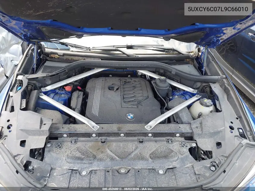 2020 BMW X6 xDrive40I VIN: 5UXCY6C07L9C66010 Lot: 45268613