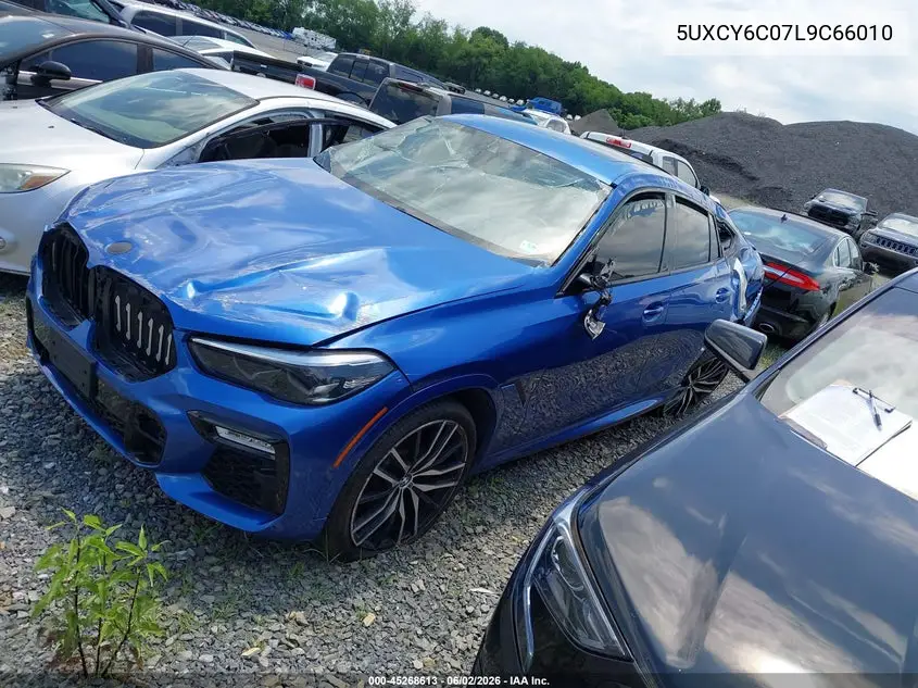 2020 BMW X6 xDrive40I VIN: 5UXCY6C07L9C66010 Lot: 45268613