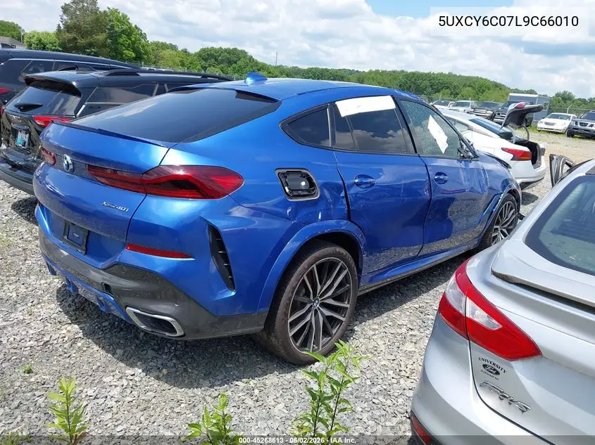 2020 BMW X6 xDrive40I VIN: 5UXCY6C07L9C66010 Lot: 45268613