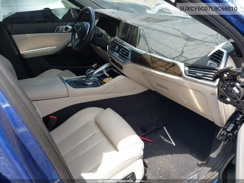 2020 BMW X6 xDrive40I VIN: 5UXCY6C07L9C66010 Lot: 45268613