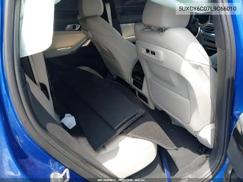 2020 BMW X6 xDrive40I VIN: 5UXCY6C07L9C66010 Lot: 45268613