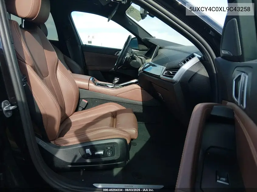 2020 BMW X6 Sdrive40I VIN: 5UXCY4C0XL9C43258 Lot: 45284334