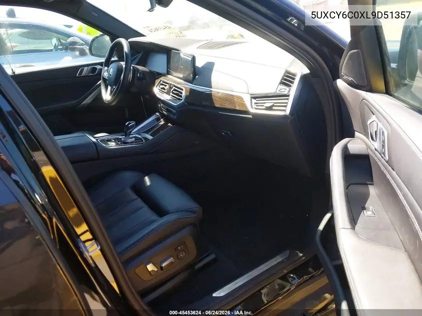 2020 BMW X6 xDrive40I VIN: 5UXCY6C0XL9D51357 Lot: 45453624