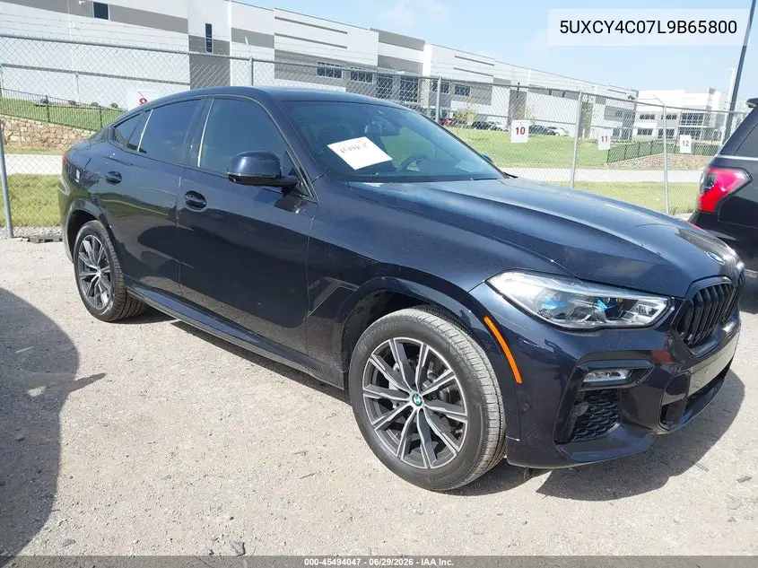 2020 BMW X6 Sdrive40I VIN: 5UXCY4C07L9B65800 Lot: 45494047