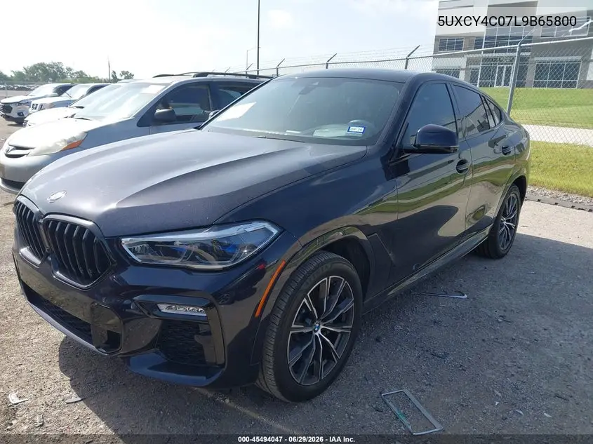 2020 BMW X6 Sdrive40I VIN: 5UXCY4C07L9B65800 Lot: 45494047