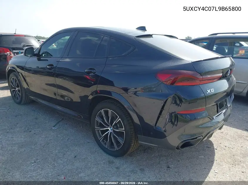 2020 BMW X6 Sdrive40I VIN: 5UXCY4C07L9B65800 Lot: 45494047