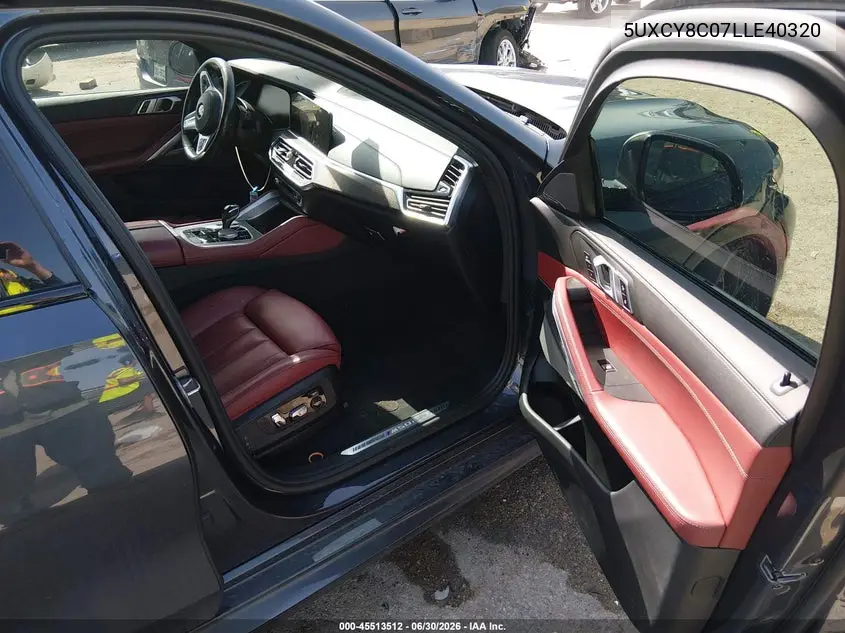 2020 BMW X6 M50I VIN: 5UXCY8C07LLE40320 Lot: 45513512
