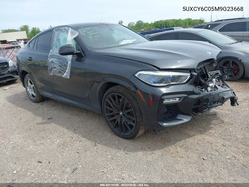 2021 BMW X6 xDrive40I VIN: 5UXCY6C05M9G23668 Lot: 45175108