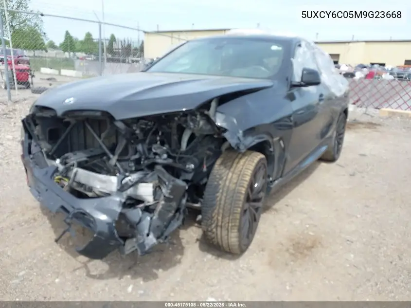 2021 BMW X6 xDrive40I VIN: 5UXCY6C05M9G23668 Lot: 45175108
