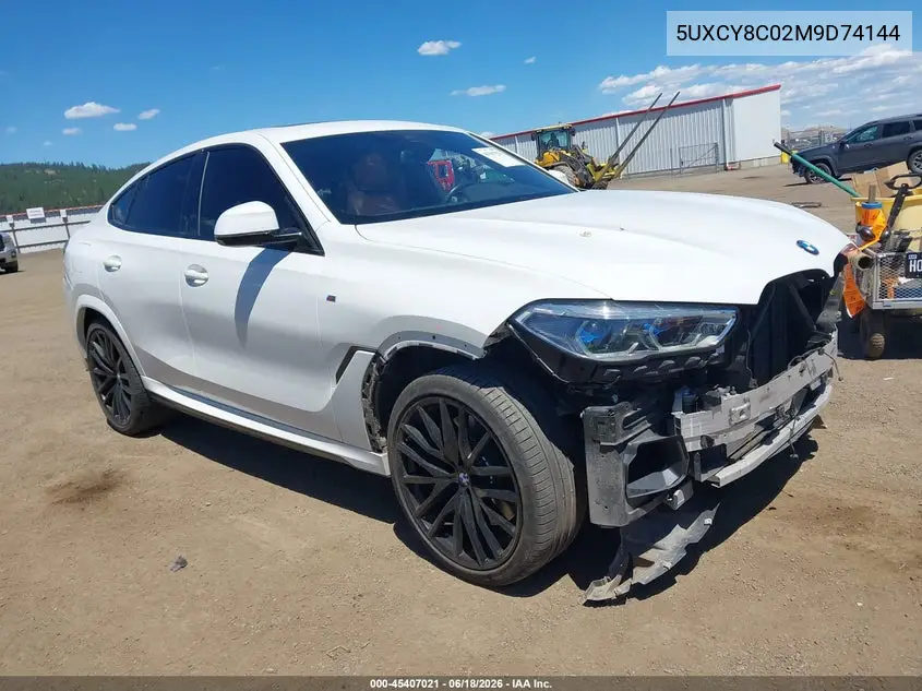 2021 BMW X6 M50I VIN: 5UXCY8C02M9D74144 Lot: 45407021