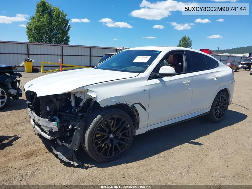 2021 BMW X6 M50I VIN: 5UXCY8C02M9D74144 Lot: 45407021