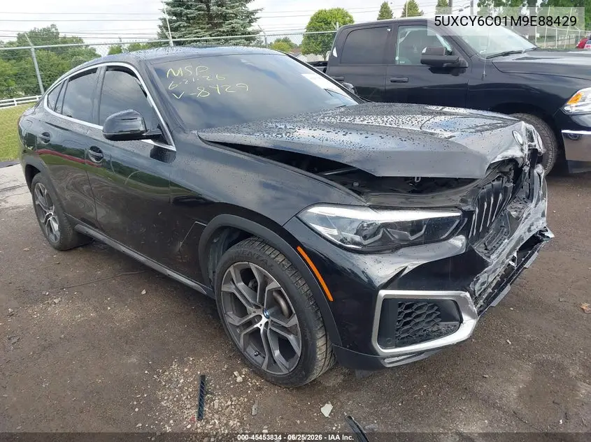 2021 BMW X6 xDrive40I VIN: 5UXCY6C01M9E88429 Lot: 45453834