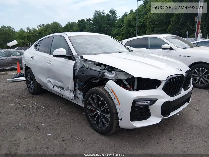2021 BMW X6 M50I VIN: 5UXCY8C02M9F92021 Lot: 45488594
