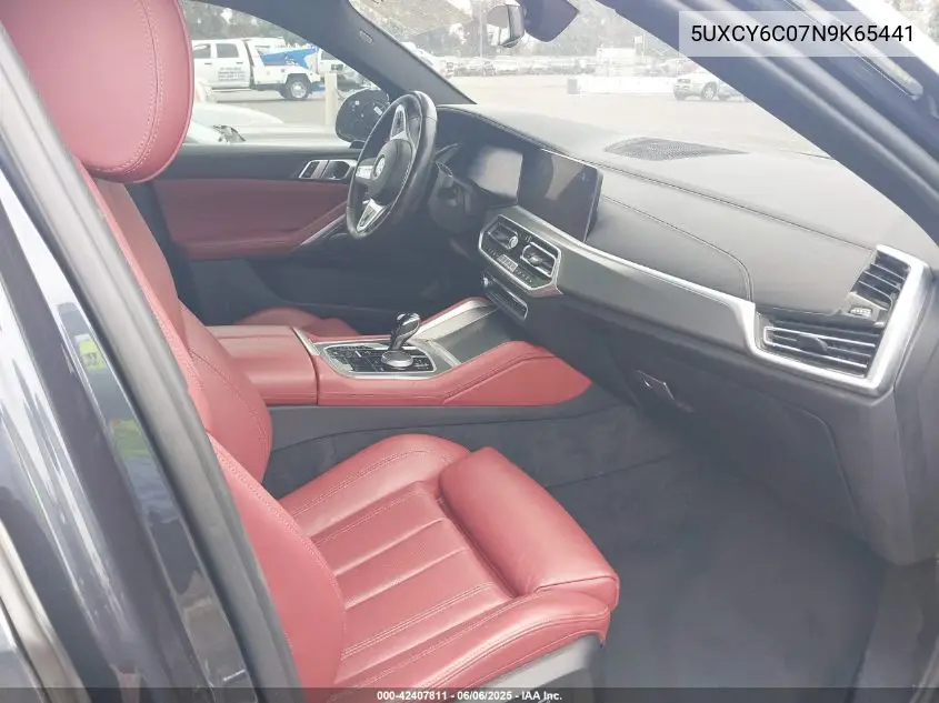 2022 BMW X6 xDrive40I VIN: 5UXCY6C07N9K65441 Lot: 42407811