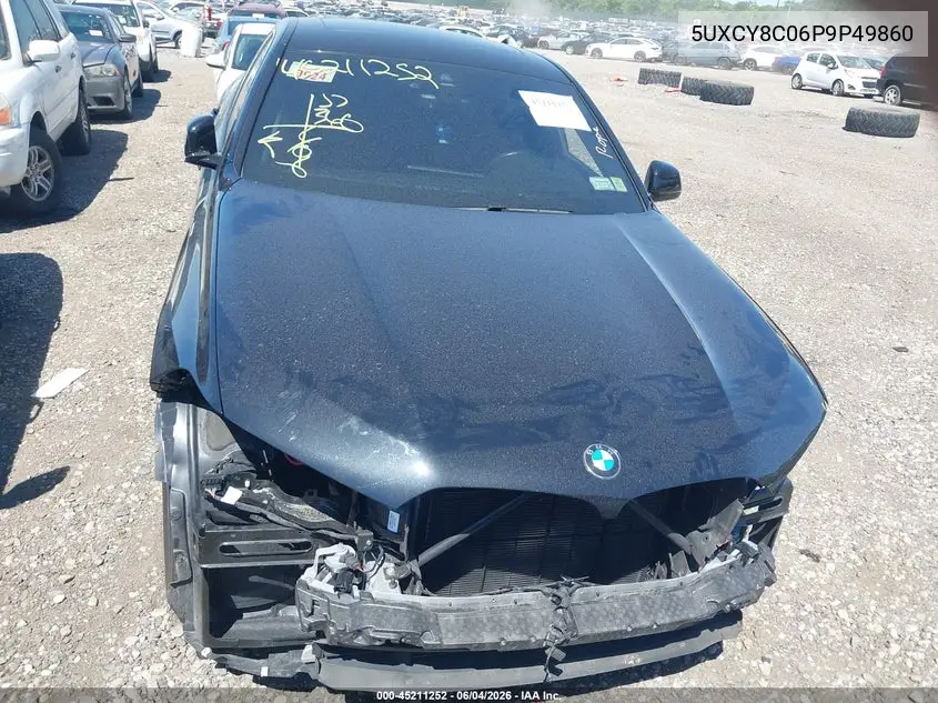 2023 BMW X6 M50I VIN: 5UXCY8C06P9P49860 Lot: 45211252