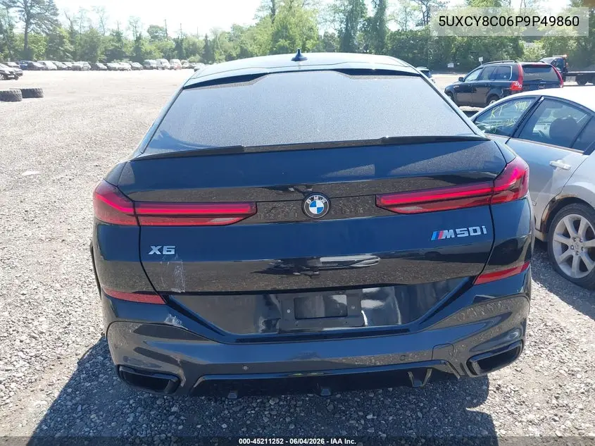 2023 BMW X6 M50I VIN: 5UXCY8C06P9P49860 Lot: 45211252
