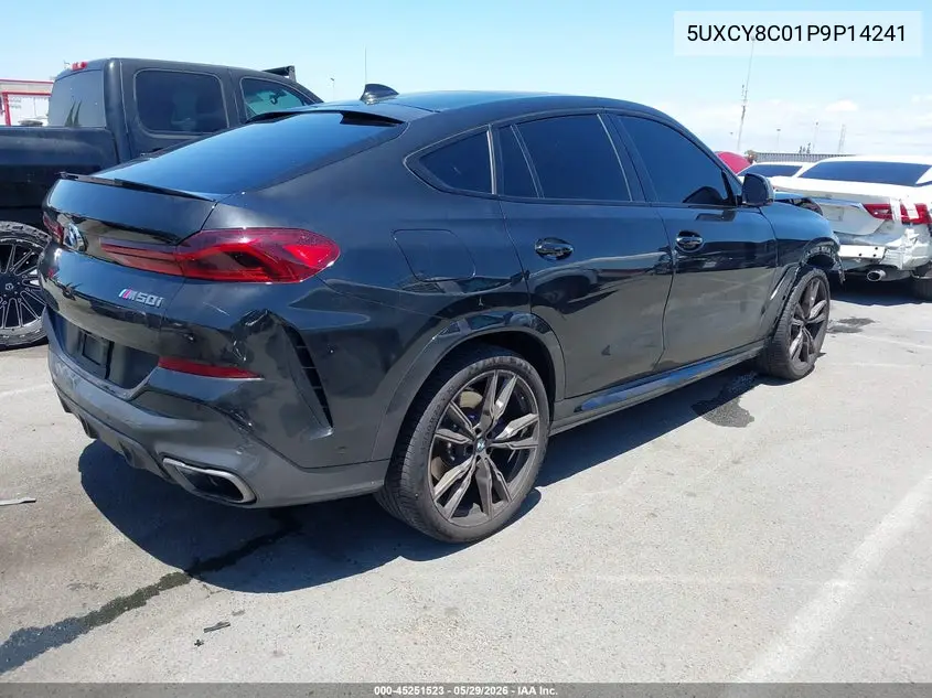 2023 BMW X6 M50I VIN: 5UXCY8C01P9P14241 Lot: 45251523