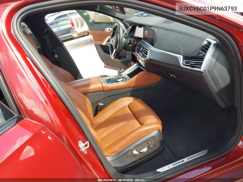 2023 BMW X6 xDrive40I VIN: 5UXCY6C01P9N63793 Lot: 45323813