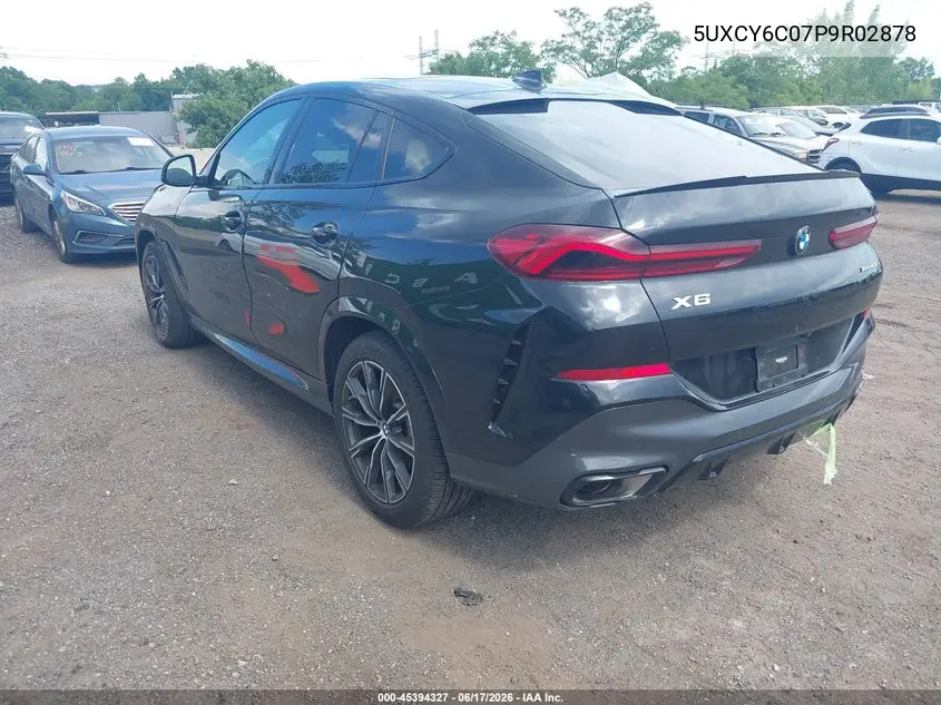 2023 BMW X6 xDrive40I VIN: 5UXCY6C07P9R02878 Lot: 45394327